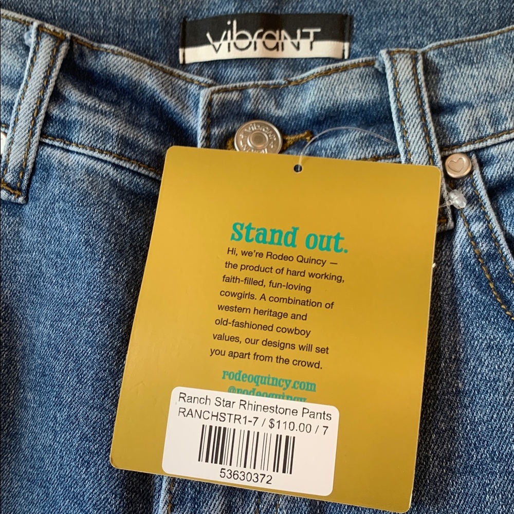 NWT Rodeo Quincy Ranch Star Rhinestone Pants
Size 7 - Picture 3 of 3